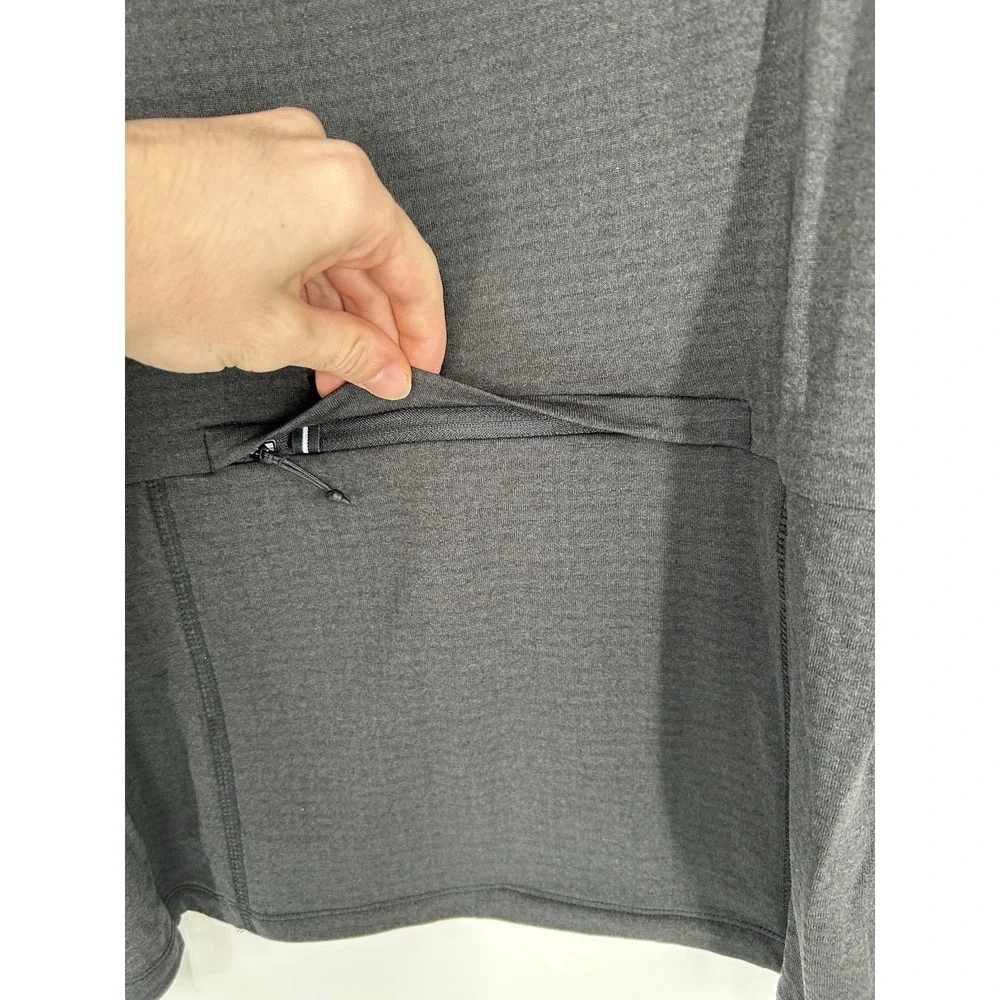 Ten Thousand The Over Zip Black Quarter 1/4 Pullover Polartec Thermal Lined Med - Picture 6 of 8